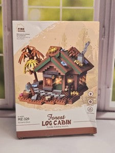 Bricks Toy- Forest Hut with Coconut tree