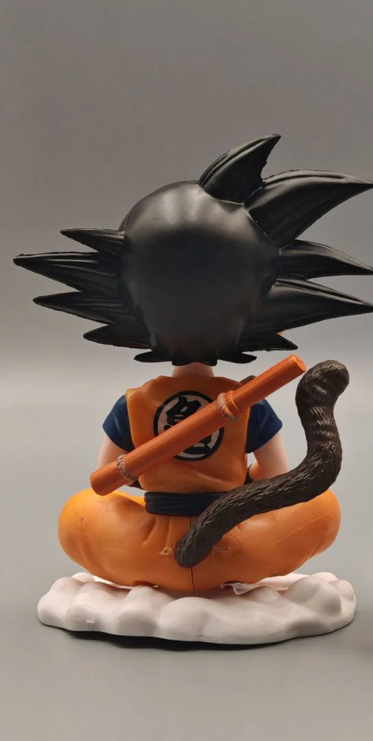 Goku Smiling Sitting On Cloud Figure
