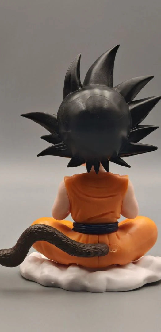 Goku Sitting On Cloud Figure-Smiling and Shocking face