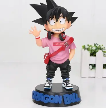 Dragon Ball Son Goku Fashion Suit Model Waving Hand Action Figure