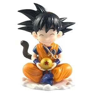 Goku Smiling Sitting On Cloud Figure