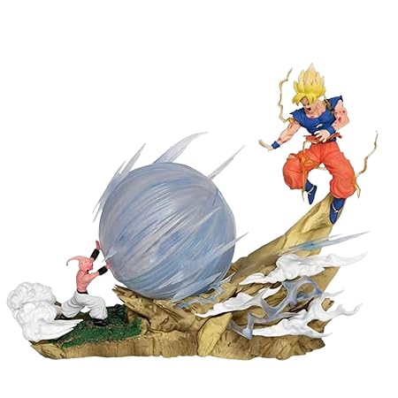 Goku vs Majin Buu Action Figure with Light