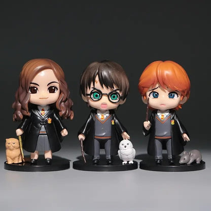 Harry Potter Action Figure Set of 3 Wizard Collectible Toys