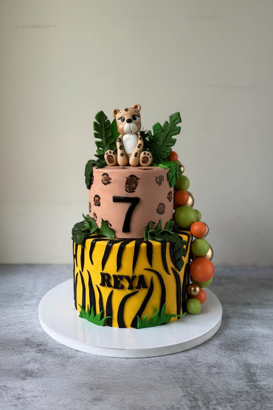 2 Tier Jungle Cake