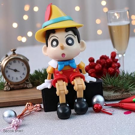 Cute Shinchan x Pinocchio Figurine Movable Legs