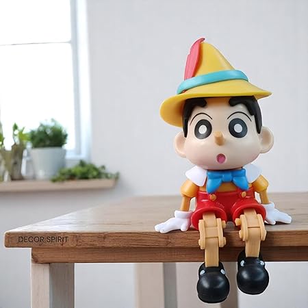 Cute Shinchan x Pinocchio Figurine Movable Legs