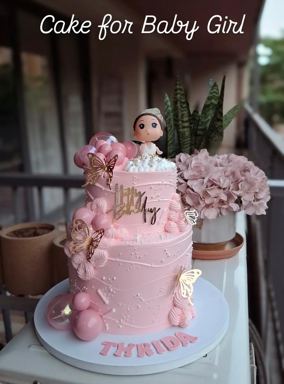 Pink Baby Girl Cake