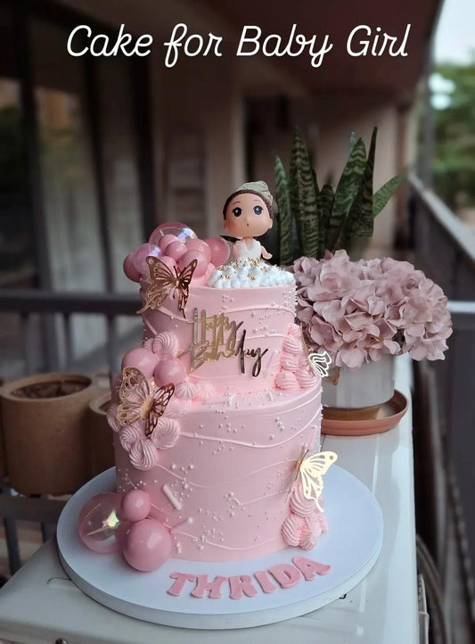 Pink Baby Girl Cake