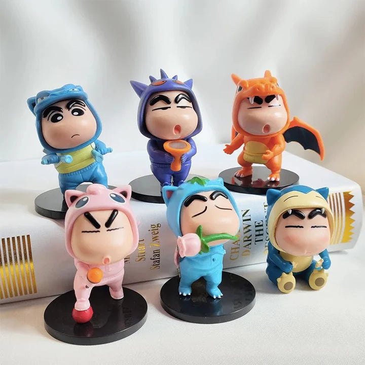 Pokemon Cosplay Shin-chan Action Figure