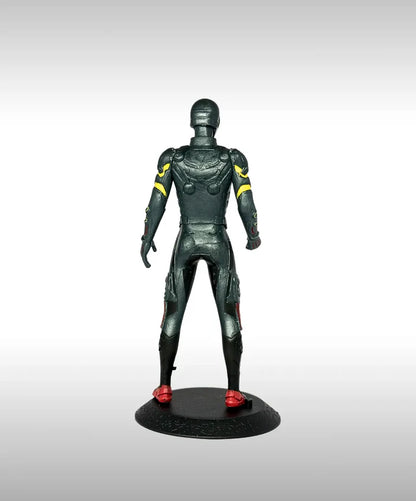 Spider-Man Armored Suit Premium Action Figure – Black & Yellow Collectible (17 cm)