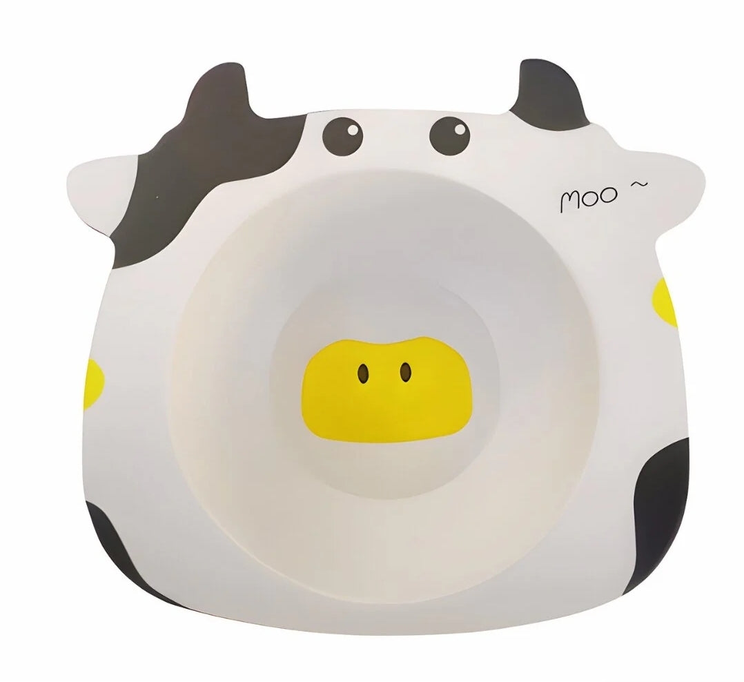 Cow Toddler Bamboo Fiber Bowl