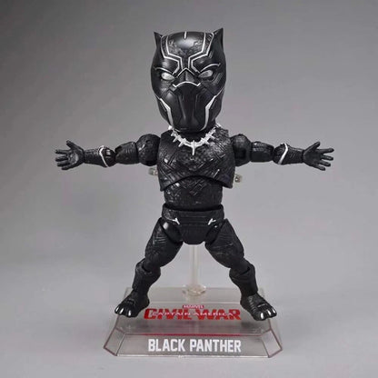 The Avengers 4: Endgame Egg Q/Cute Ver. Black Panther Action Figure Boxed 7in