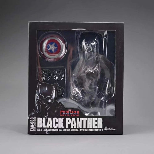 The Avengers 4: Endgame Egg Q/Cute Ver. Black Panther Action Figure Boxed 7in