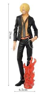 One Piece Sanji Action Figure 28CM |PVC| Standing Pose with Flame Effects |