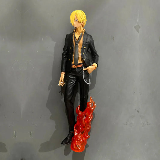 One Piece Sanji Action Figure 28CM |PVC| Standing Pose with Flame Effects |