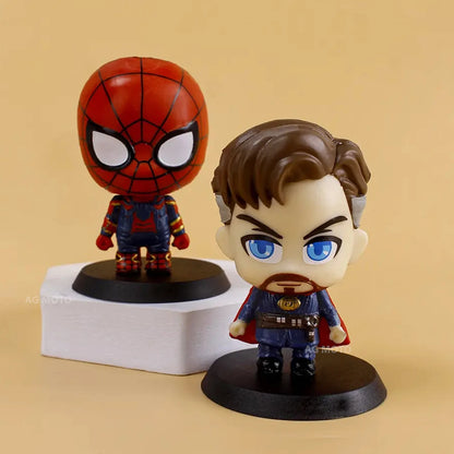 Avengers Action Figure 6pcs mini set of 6pcs of Marvel Superhero toys (Multicolor)