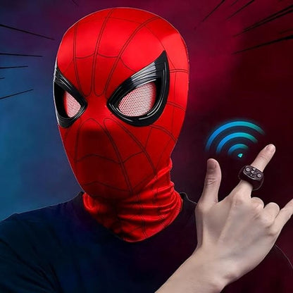 Spider-Man Mask with Remote Control Moving Eyes and LED Lights