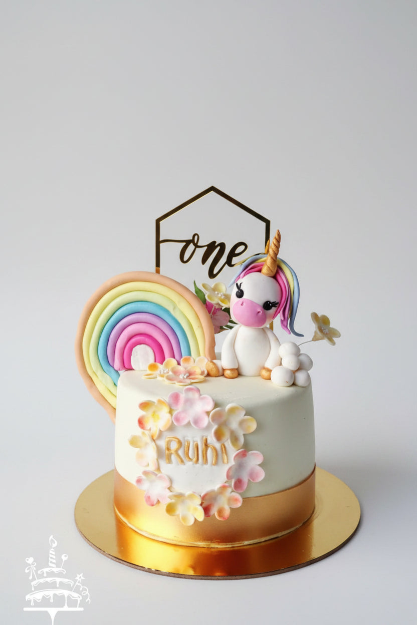 Rainbow Unicorn cake