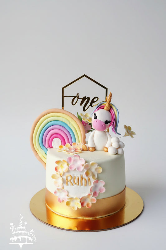 Rainbow Unicorn cake
