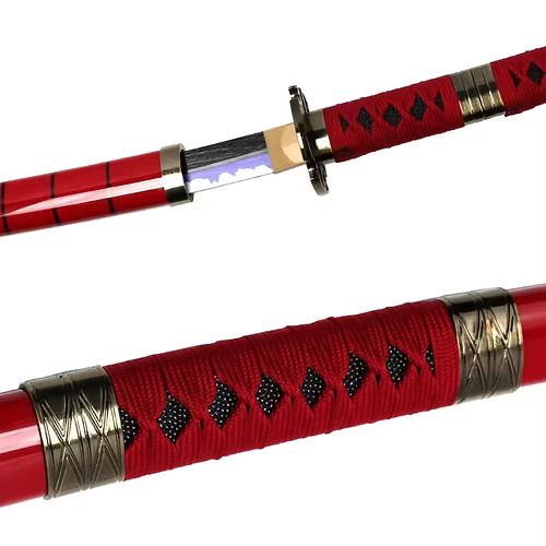 One Piece : Zoro Red Wooden Katana 104cm